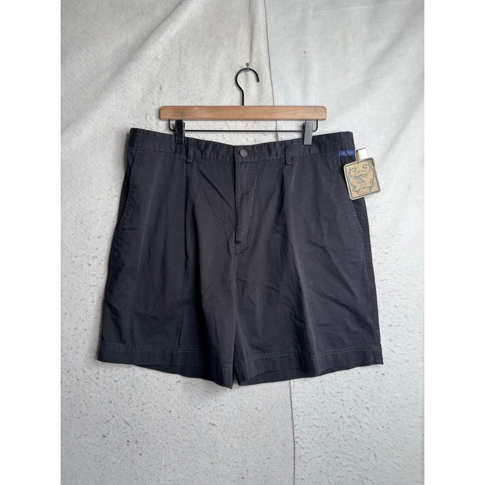 Kahala Mens Black 1/2 Elastic Pleated Sportfishing Shorts M640 Size 38 NWT